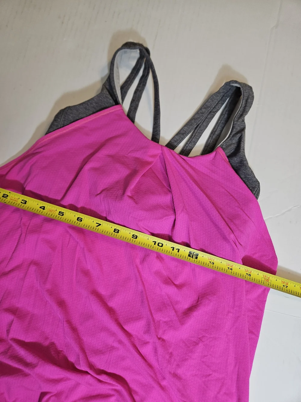 lululemon athletica Pink and Gray Strappy Tank